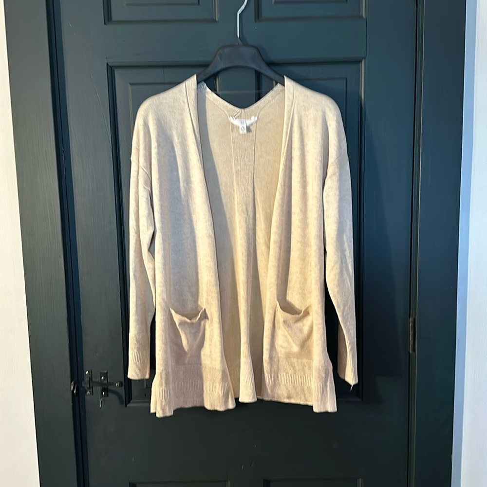 Time and tru tan cardigan size M
